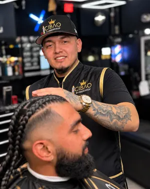 Luis, barber at Cibao