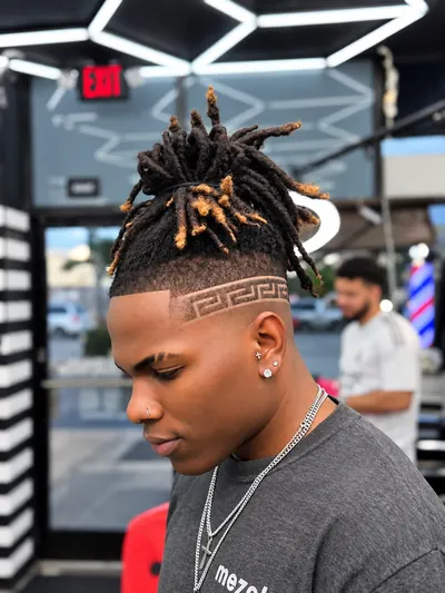 Twists with a shaved design
